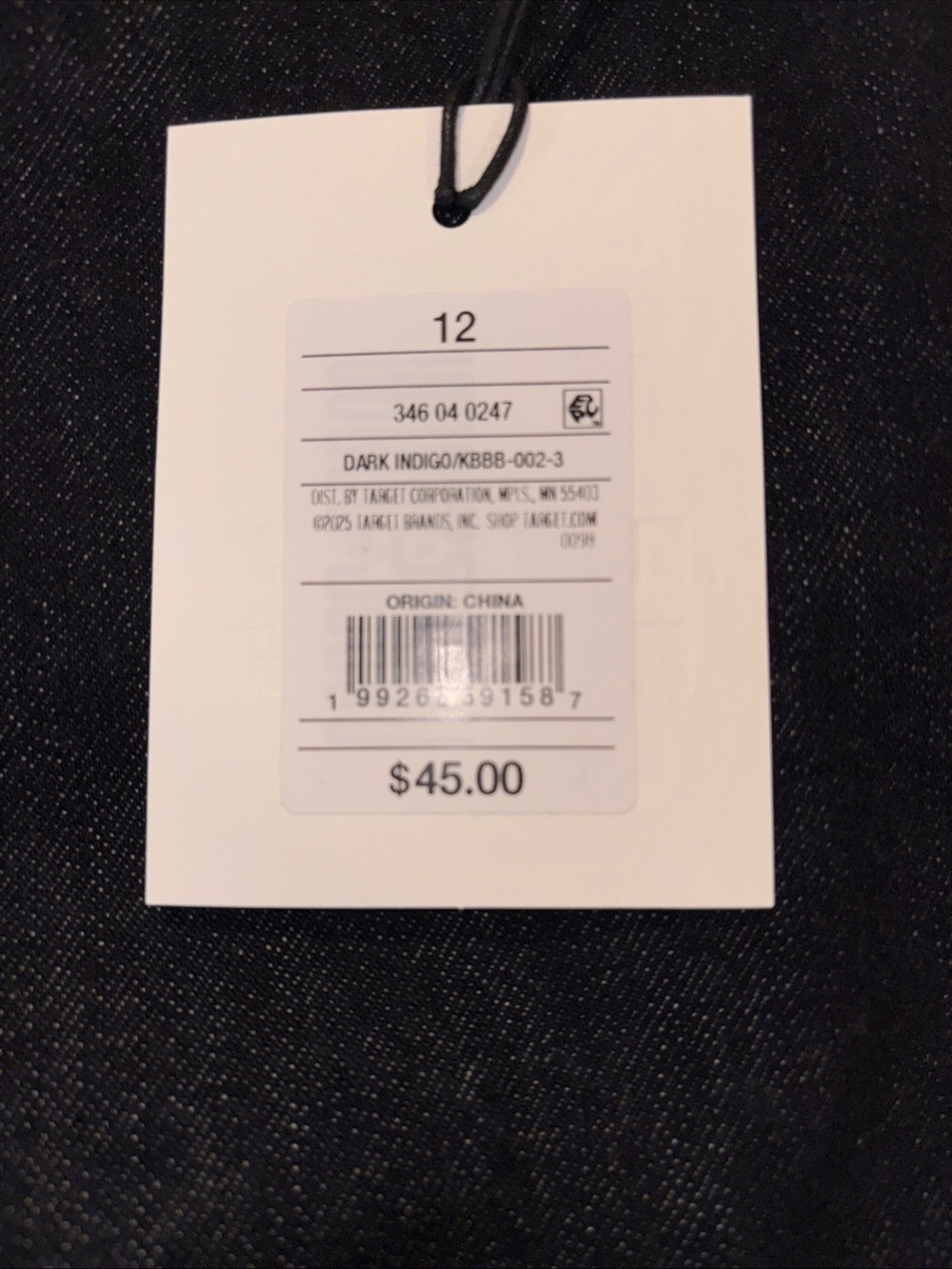 KBB by Khalana Women’s Dark Indigo Denim Jeans Barrell Leg - Picture 6 of 6
